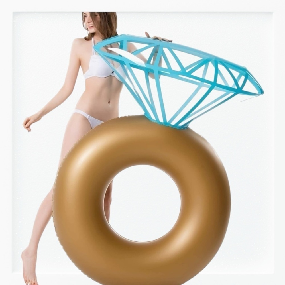 Giant Inflatable Diamond Ring Pool Float